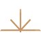 Ekena Millwork Kennewick Timber Gable Bracket, Western Red Cedar, 96"W x 52"H x 1 1/2"D x 3 1/2"F, 13/12 Pitch GBW096X52X0204KEN00SWR - alternate 1